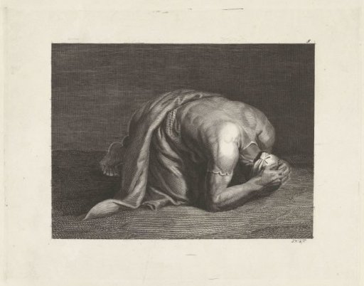 Study of a Man Bending Forward
