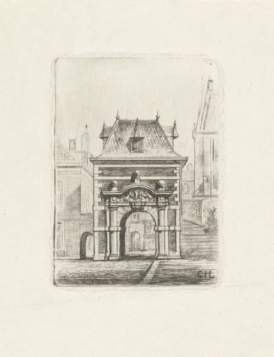 Gate at the Binnenhof in The Hague