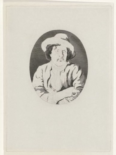 Unknown Man Smoking a Pipe