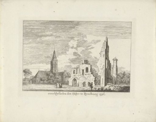 Ruin of the Abbey of Rijnsburg, 1756