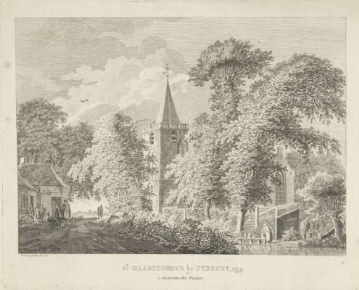 Village view at Maartensdijk, 1753