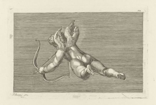 Putto shooting an arrow