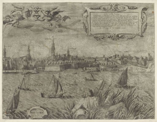 Antwerp Seen from the Scheldt, Right Panel
