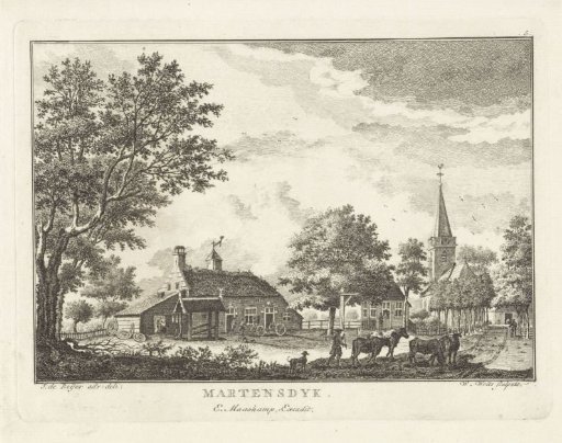 View of the village of Maartensdijk