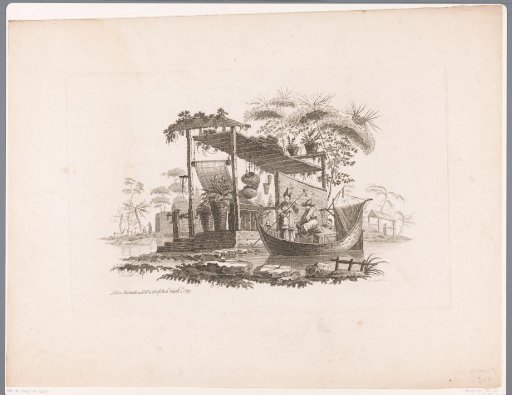 Figures on a boat