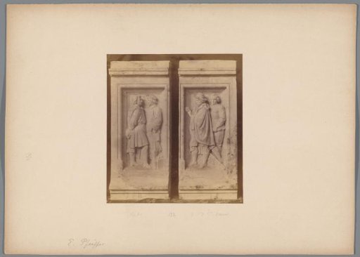 Photographic reproductions of sculptures with four artists from the sixteenth and seventeenth centuries by Ernst Pfeifer