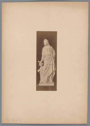 Photographic reproduction of the sculpture The Art of Sculpture by Franciscus Leonardus Stracké