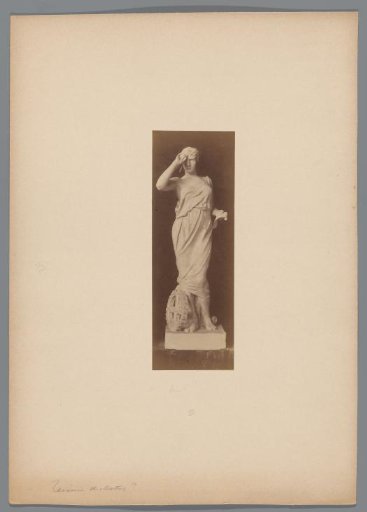 Photographic reproduction of the sculpture Science by Henri Teixeira de Mattos