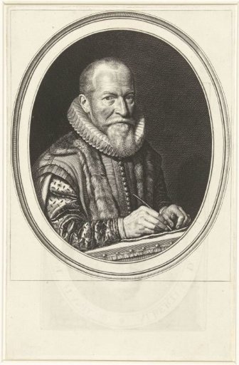Portrait of calligrapher Felix van Sambix, aged 66