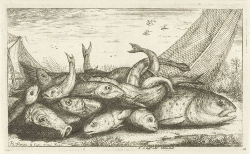 Fishing on the grass