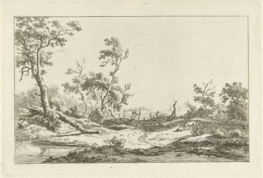 Hunter in a landscape