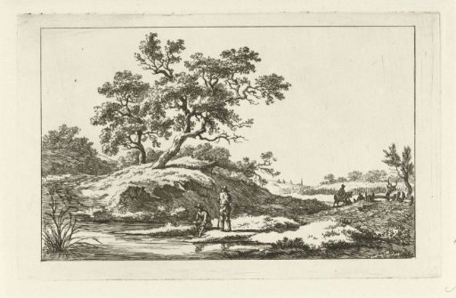 Travelers at the water's edge