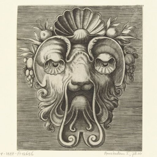 Mask with Shell-shaped Eyes and a Shell Between Fruit Bunches on the Forehead