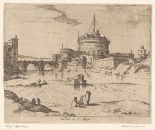 View of the Castel Sant'Angelo, Rome