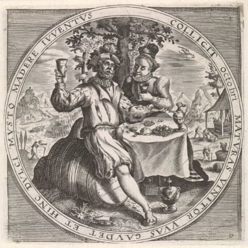 October: Couple Drinking Wine