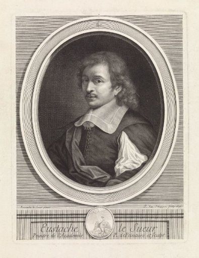 Portrait of the painter Eustache Lesueur, after his self-portrait