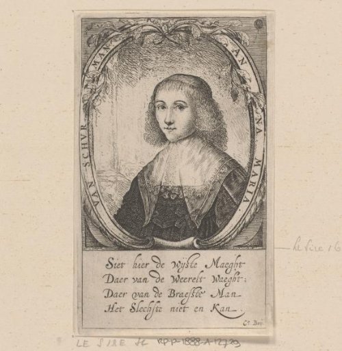 Portrait of Anna Maria van Schurman