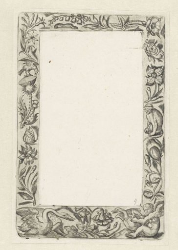 Frame with a Snapdragon at the Bottom Center