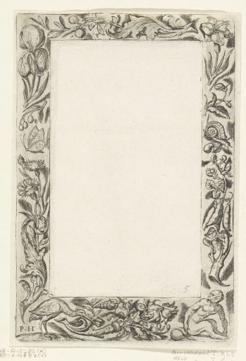 Frame with a Monkey in the Bottom Right Corner