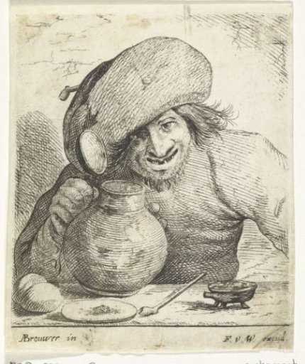 Peasant Holding a Jug