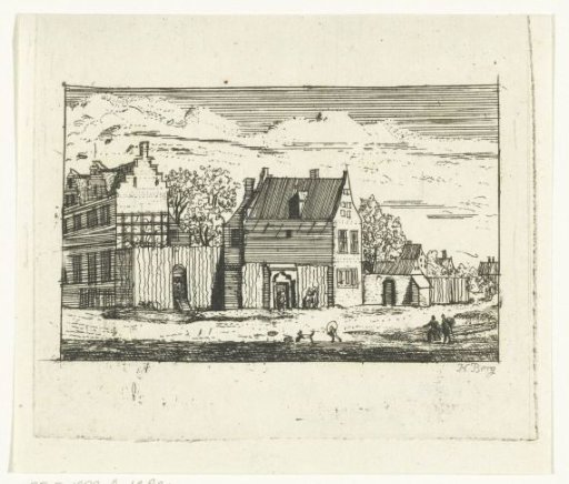 City view with the Lepers' Hospital in Amsterdam