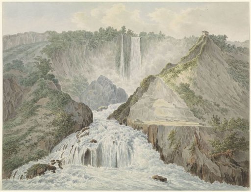 View of the waterfalls of Marmore