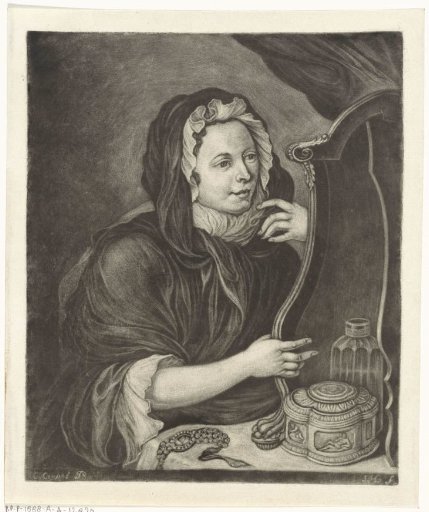 Woman before a mirror