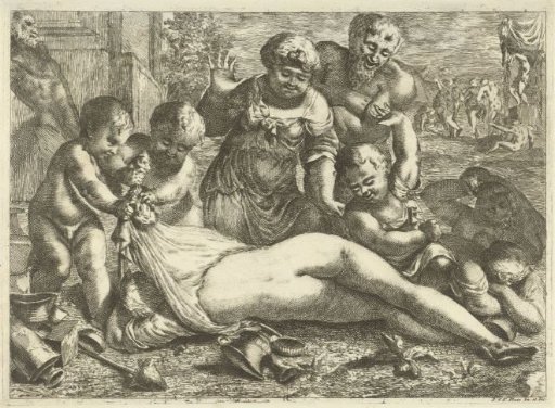 A drunken bacchante