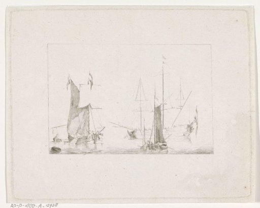 Sailing Ships at Sea