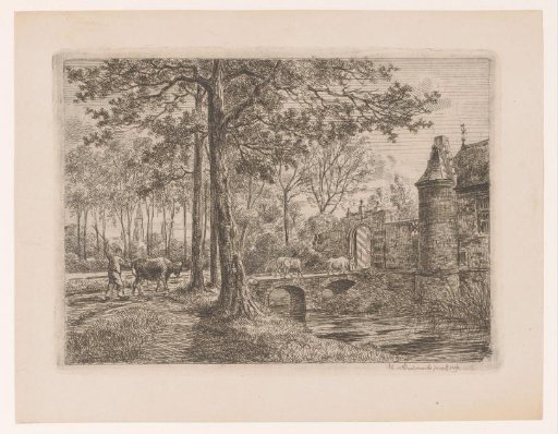 View of Castle Sterckshof in Deurne near Antwerp