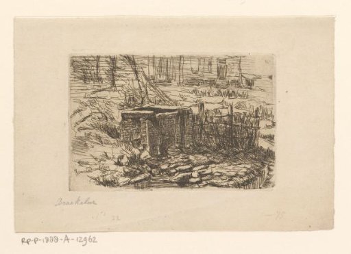 Well in a landscape
