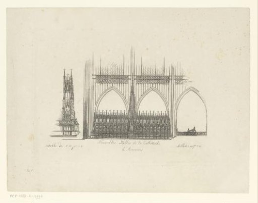 Design for the choir stall of the Cathedral of Our Lady in Antwerp