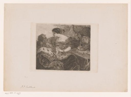 Isabella at table with Charles VI