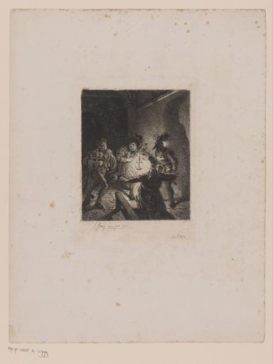 Looters in a church