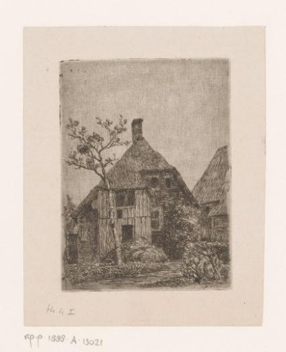 View of a thatched farmstead