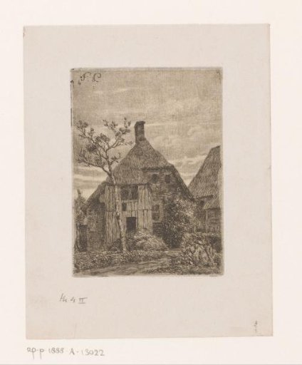 View of a thatched farmstead