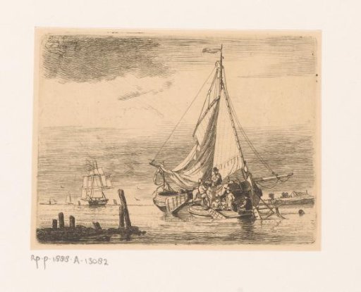 Boarding and loading onto a sailing boat