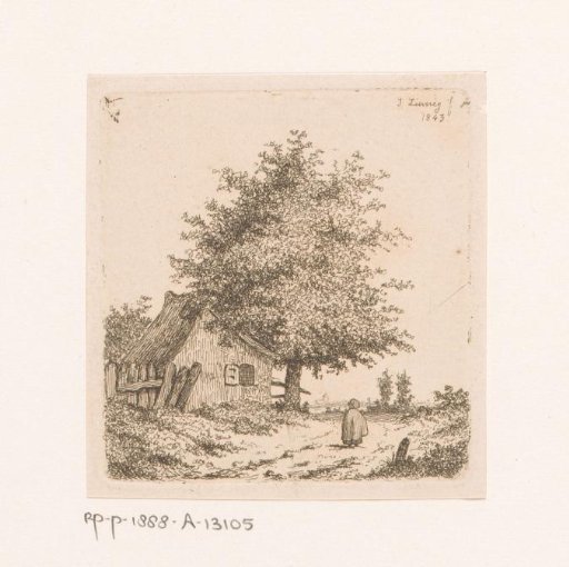 Small building on a path in Merksem