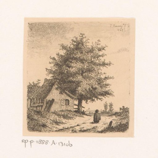 Small building on a path in Merksem