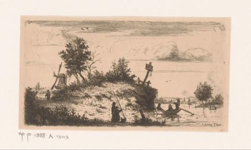 View of the Scheldt at Kruibeke