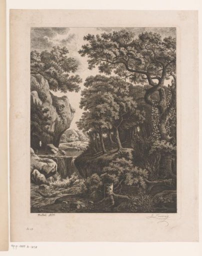Landscape with Waterfall