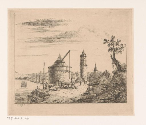 View of the Harbour of Andernach