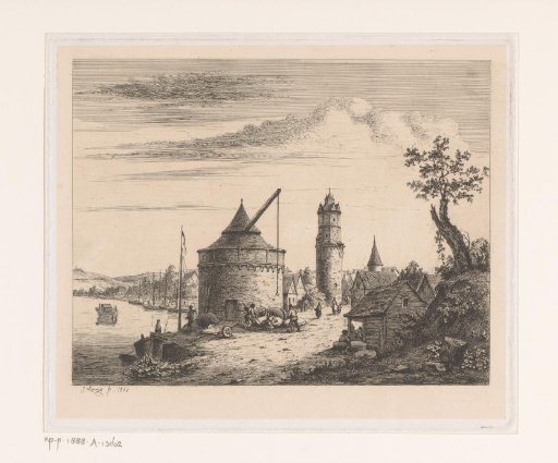 View of the Harbour of Andernach