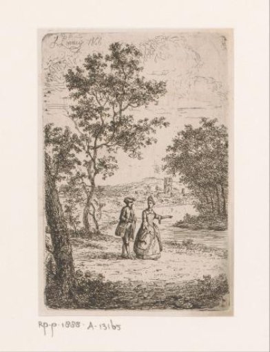 Couple Walking Along the Water