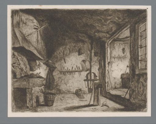 Interior of a smithy