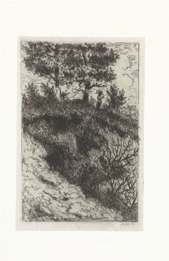 Woman in a dune landscape
