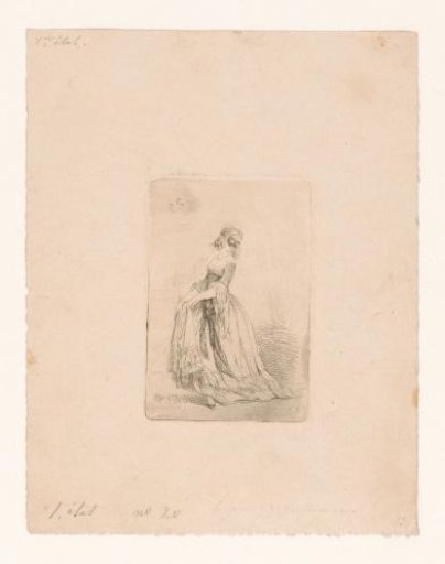 Masked Woman in Ball Gown