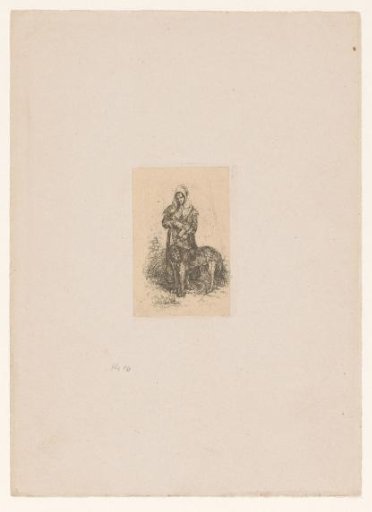 Peasant Woman With A Dog