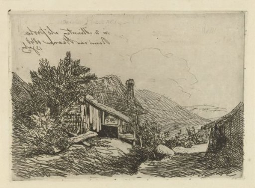 Landscape with a ruined hut