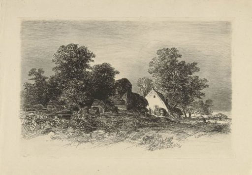 Watermill in a wooded landscape